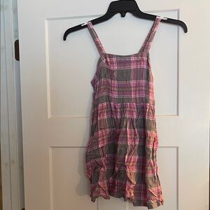 🆕 Route 66 Pink and Gray Plaid Grunge Shirt